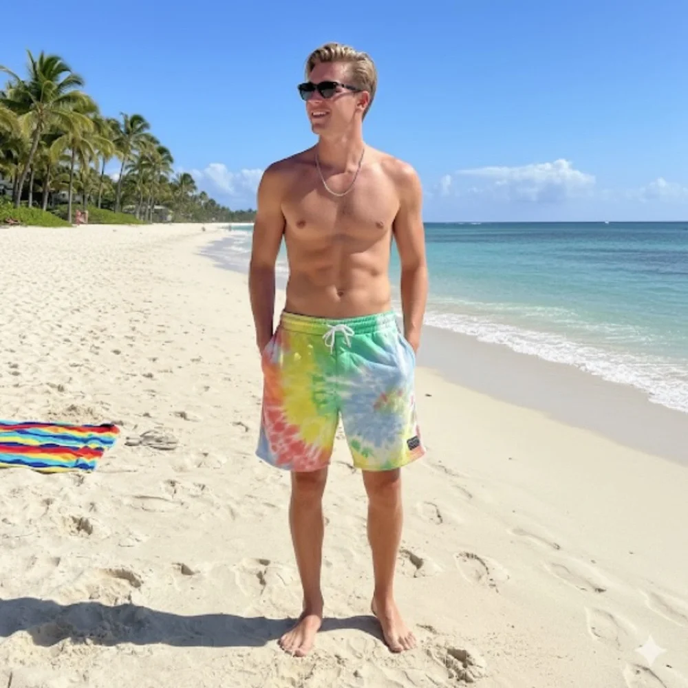 Maui And Sons Tie Dye Sweat Shorts Sz M